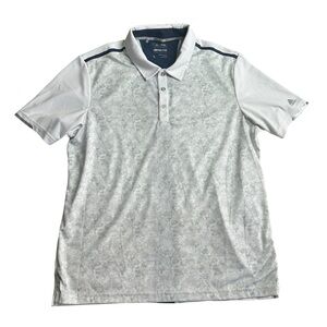 Adidas Golf Men’s Climachill Polo Shirt White Navy Heat Ventilation‎ Size Large
